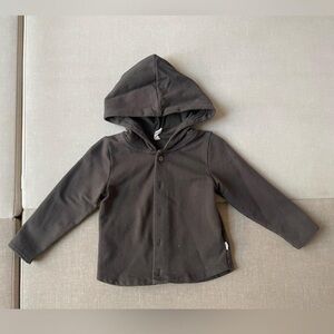 Quincy Mae Green/Brown Hooded Jacket